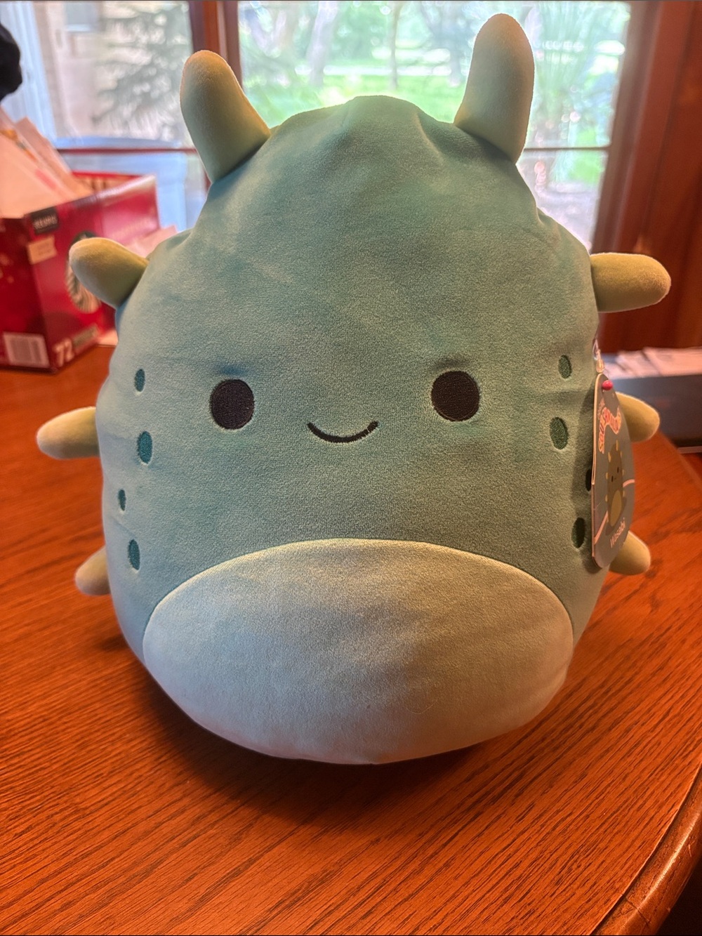 Assorted Cute Squishmallow - Elephant, Sea Cucumber, Armadillo & Cheshire Cat - Picture 4 of 6